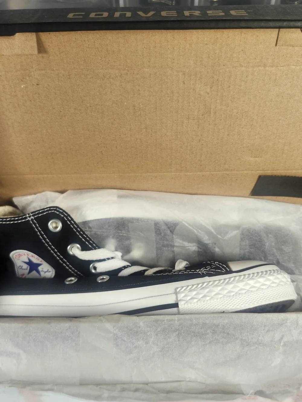 Converse Kids Black & White High Top Sneaker